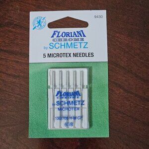 BRAND NEW FLORIANI SCHMETZ 5 MICROTEX SEWING NEEDLES